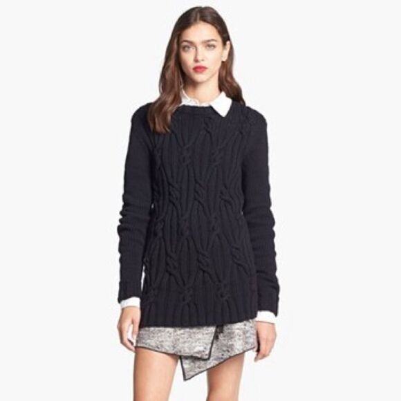 Rachel Zoe Felix cable knit sweater - Picture 1 of 5